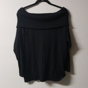 Torrid Size 1 Black Off The Shoulder Sweater